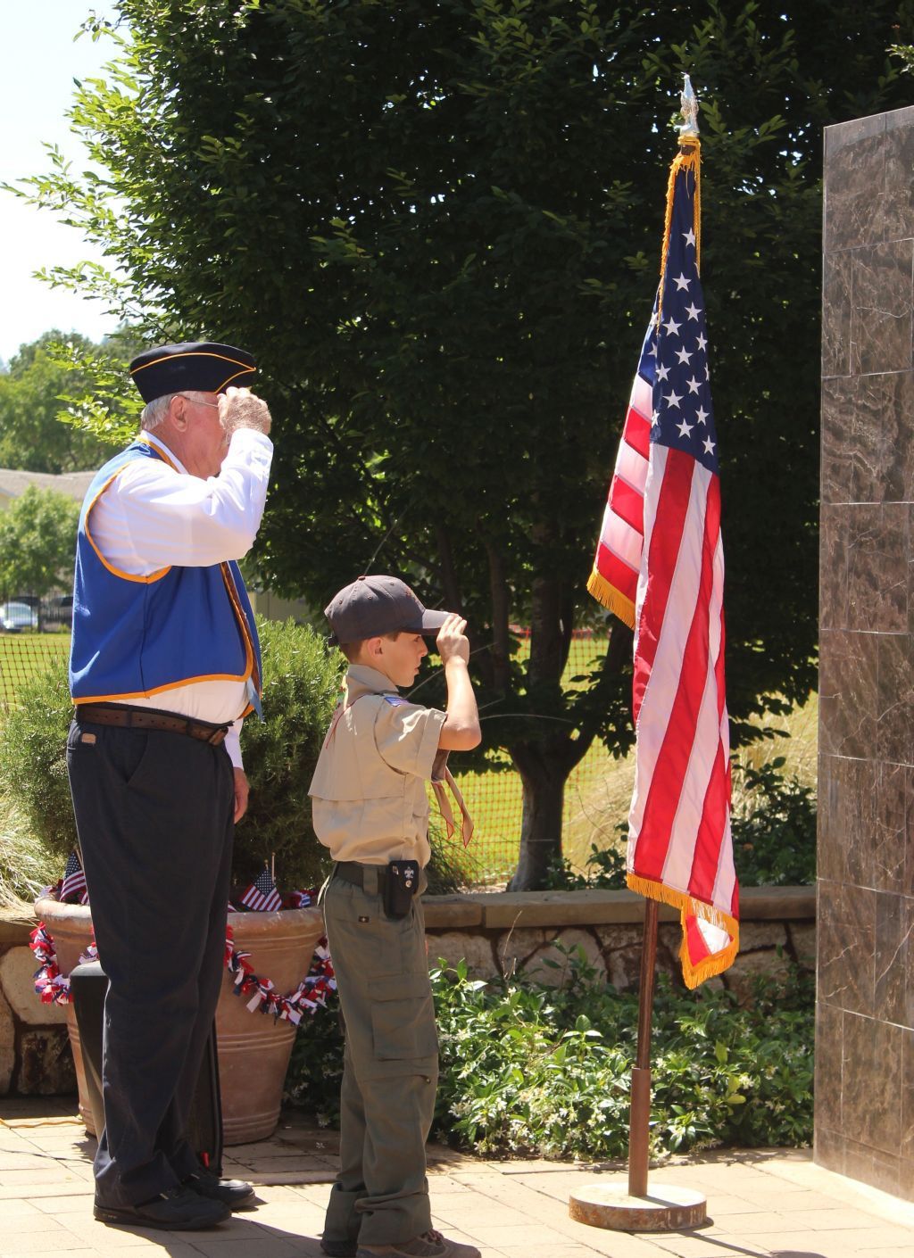 Memorial Day at the Veteran's Memorial in Logvy Park 2016